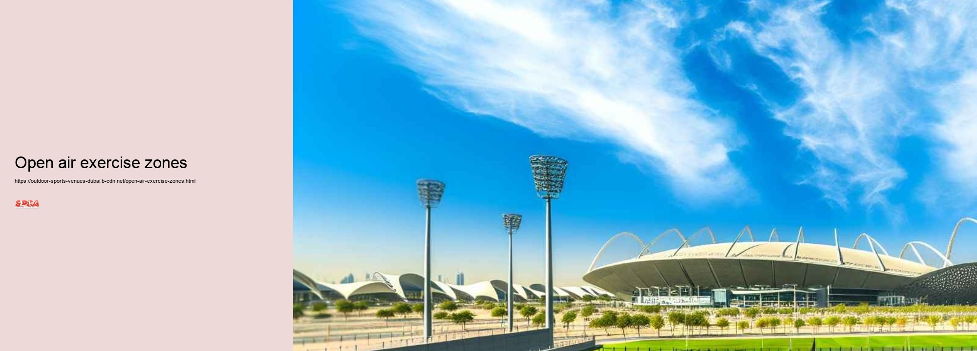 open air exercise zones